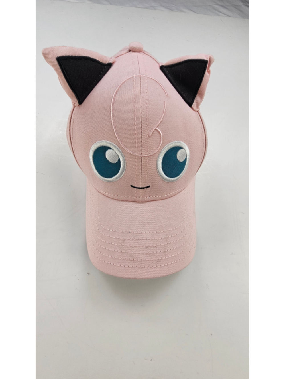 Pokemon Jigglypuff Pink Big Face 3D Ears Adjustable Baseball Cap Hat Bioworld